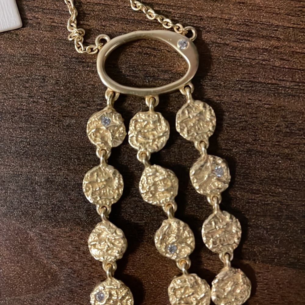NWT Sole Society Disc Chain Pendant Necklace - Picture 2 of 5
